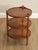 High Quality Heritage Burlwood Etagere, Side Table With Three Rounded Tiers, Fluted Outer Legs And Circular Galleries...
