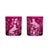 Artel ARTEL Chinoiserie Collection Double Old Fashioned Glasses in Fuchsia, Set of 6 For Sale - Image 4 of 4