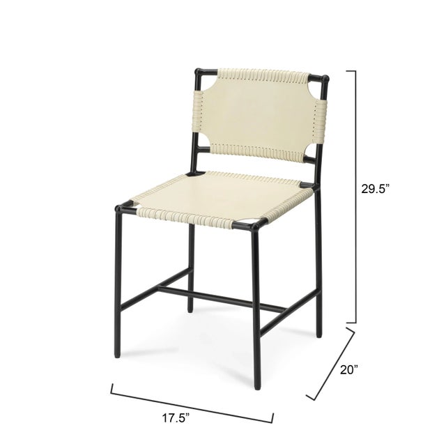 Modern Jamie Young Asher Dining Chair in White For Sale - Image 3 of 10
