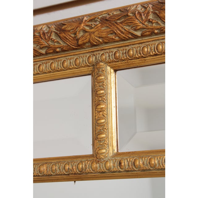 Bombay Co. Multi Beveled Glass Panel Gold Mirror For Sale - Image 12 of 16