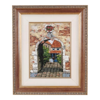 2000 Viktor Shvaiko "The Mask" Limited Edition Ap 82/100 Serigraph Print Surrounded by a Luxurious Gilded and Matted Frame For Sale