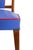 Blue Mid-Century French Blue Red Border Dining Chairs in Teak and Skai, 1960, Set of 6 For Sale - Image 8 of 14