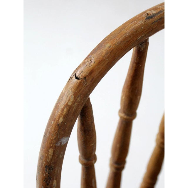 Antique Farmhouse Windsor Dining Chair For Sale - Image 6 of 9
