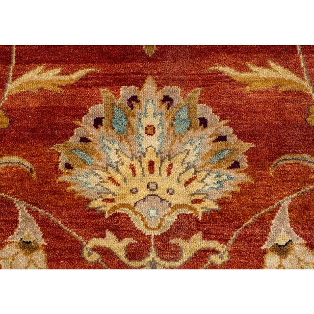 Oushak Square Rug 8'10" x 8' #17006 For Sale In Houston - Image 6 of 8