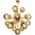 Italian sputnik chandelier with 18 smoky Murano glass globes carefully hand blown with bubbles inside the glass using...