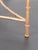 Vintage French Pedestal Table in Gilded Metal with Imitation Bamboo Finish and Glass Top For Sale - Image 6 of 9