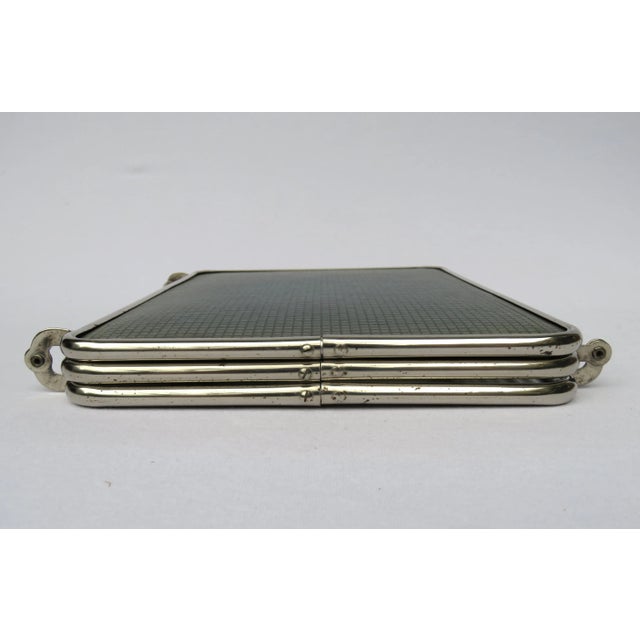 Chrome-Plated Triptych 3-Part Mirror, France, 1940s For Sale - Image 9 of 12