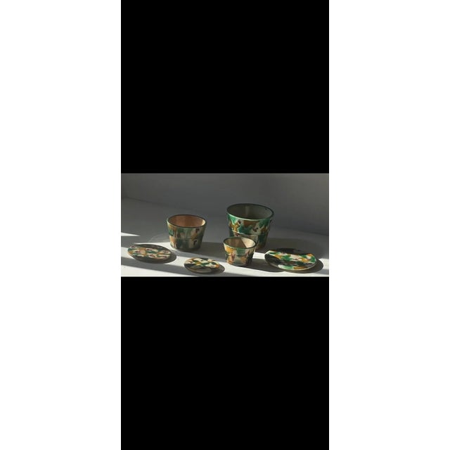 Mid 19th Century Antique Awaji Nesting Pots - Set of 3 For Sale - Image 10 of 12