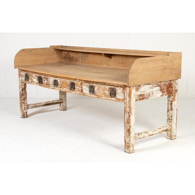 Wood Large 19th Century French Pine Baker's Table For Sale - Image 7 of 14