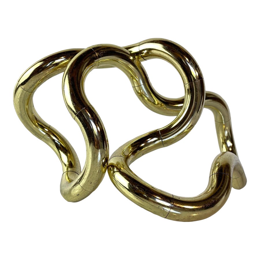 Richard Zawitz Brass Tangle Sculpture | Chairish