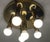 Gold Mid-Century Modern Brass Ceiling Light from TZ Leuchten, Germany, 1970s For Sale - Image 8 of 9