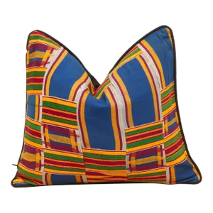 Asona Vintage African Kente Pillow Cover