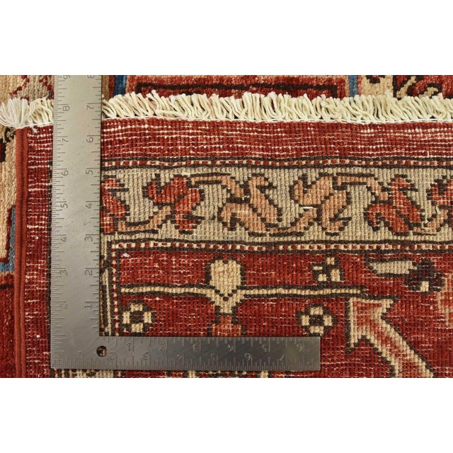 Serapi Ziegler Rug 8’11” X 11’8” Beige Wool Hand-Knotted Oriental Carpet For Sale - Image 12 of 12