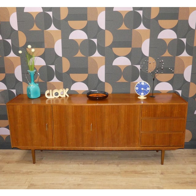 Large Sideboard in Walnut from MCM, 1960s For Sale - Image 6 of 18