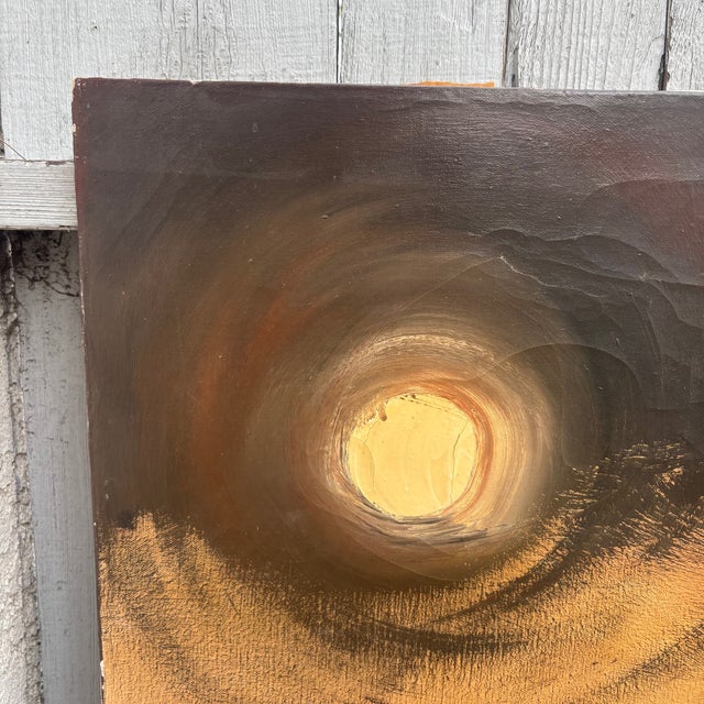 Original 1961 Oil Painting by Paul Blaine Henrie Coastal Sunset Seascape For Sale - Image 4 of 18