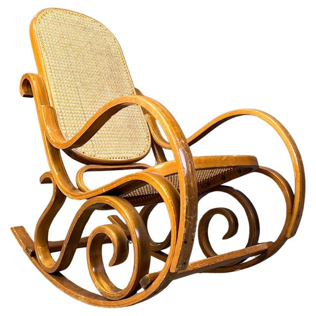 Vintage Thonet Rocking Chairs, 1960s For Sale - Image 13 of 13