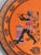 Large Greek Black-Figure Orange Terracotta Wall Plate with Classical Motif, 1970s For Sale - Image 10 of 18