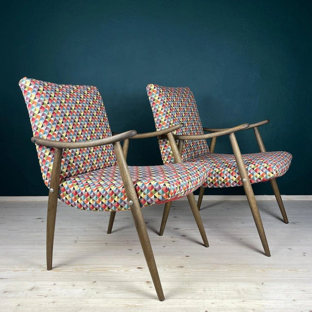 Mid-Century Bobi Armchair from Meblo, Former Yugoslavia, 1960s, Set of 2 For Sale - Image 14 of 18