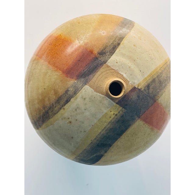 Mid-Century Modern Mid Century Studio Pottery Vase Signed For Sale - Image 3 of 5