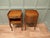 This is a pretty pair of cabinets or chevets, they have a slightly bow front shape and a scalloped gallery around the top,...