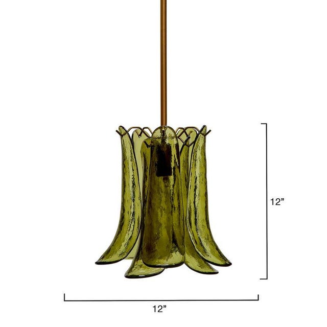 Contemporary Jamie Young Cala Pendant in Green For Sale - Image 3 of 7