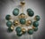 Green Murano Glass and Brass Sputnik Chandelier, 2000s For Sale - Image 9 of 9