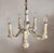 1950s Vintage Hand-Shaped Gilded Five-Light Porcelain Chandelier from Capodimonte, 1940s For Sale - Image 5 of 18