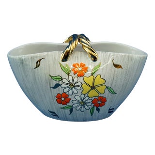 Art Deco Ceramic Handbag Vase by Settimio Rometti, 1920s For Sale