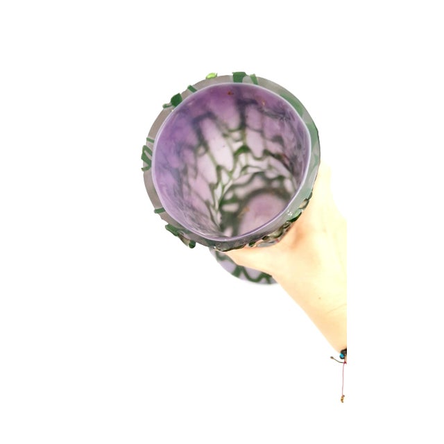 1950s Large Art Glass Style Vase, 1950s For Sale - Image 5 of 6