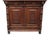 English Jacobean Carved Oak Sideboard With Ornate Stained Glass C1900 For Sale - Image 6 of 16