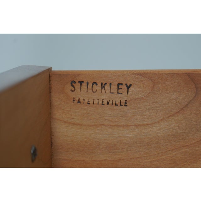 Stickley 3 Drawer Cherry Nightstand Chest For Sale - Image 16 of 18