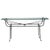 Metal Giacometti Style Patinated-Metal and Glass Console Table For Sale - Image 7 of 7