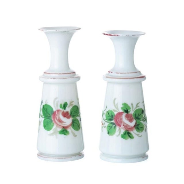 White Vases in Crystal and Glass from La Granja, 1800s, Set of 2 For Sale - Image 8 of 8