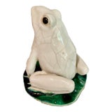 Italian Majolica Frog For Sale