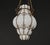 Mid-Century Venetian Brass and Mouth Blown Murano White Glass Chandelier, 1940s For Sale - Image 16 of 18