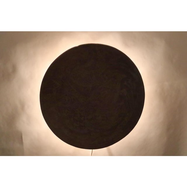 Scandinavian Copper Aurora Wall Light with Birds Motif attributed to Bjørn Wiinblad, Denmark, 1950s For Sale - Image 4 of 14