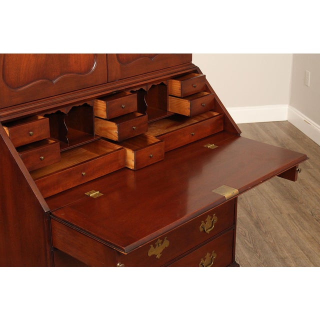Brown Kittinger Colonial Williamsburg Mahogany Slant Front Secretary Desk For Sale - Image 8 of 18
