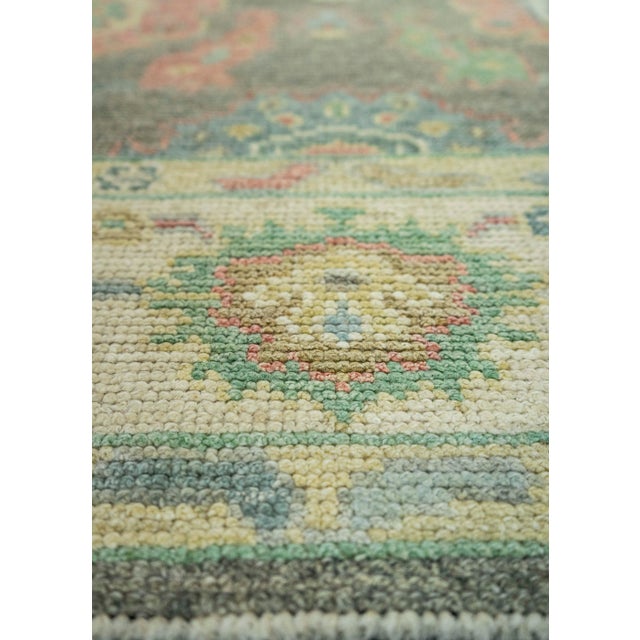 Turkish Turkish Oushak Rug 4' x 6'5" #20318 For Sale - Image 3 of 8