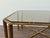 Gold Vintage Hollywood Regency Style Brass and Smoked Glass Coffee Table, 1970s For Sale - Image 8 of 17