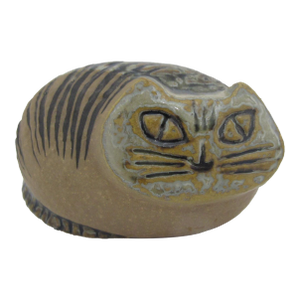Lisa Larson Lilla Zoo Series Cat Loaf Stoneware Gustavsberg Sweden Figurine