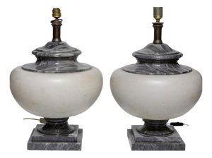 Italian Art Deco Lamps, Early 20th Century, Set of 2