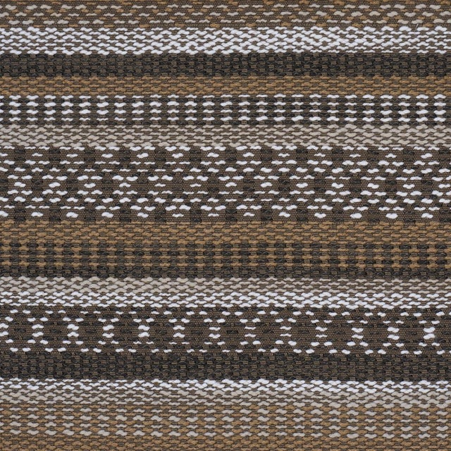 Rustic Sample - Schumacher Fremont Indoor/Outdoor Fabric In Brown For Sale - Image 3 of 6