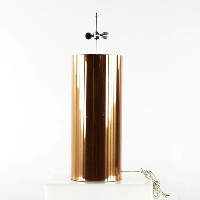 Mid 20th Century Kovacs Mid Century Copper Large Table Lamp For Sale - Image 5 of 8