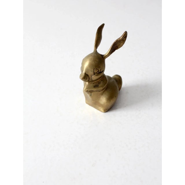 Brass VIntage Brass Bunny Rabbit For Sale - Image 8 of 9