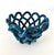 Hand Crafted Cerluean Blue Twisted Pottery Bowl For Sale - Image 10 of 16