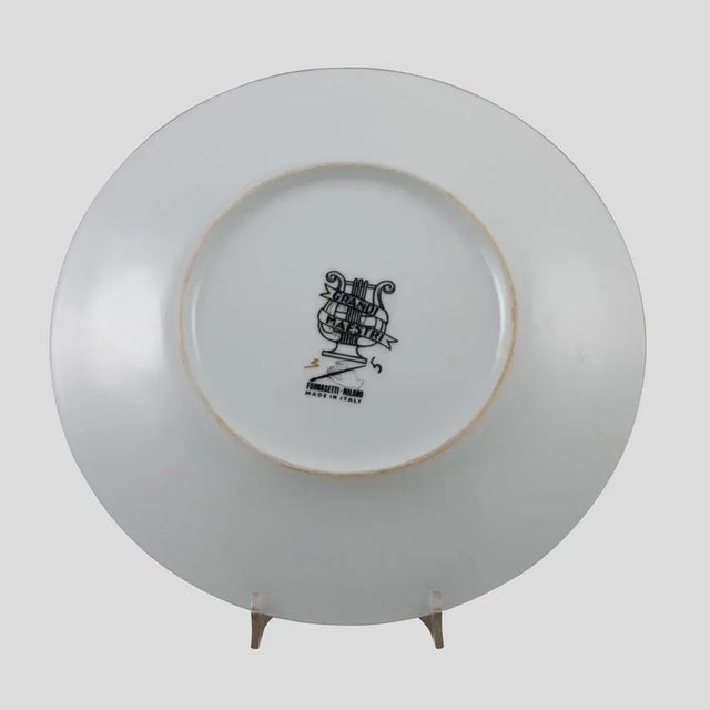 Plate by Piero Fornasetti, Set of 5 For Sale - Image 10 of 14