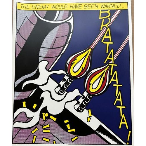 Roy Lichtenstein, As I Opened Fire Triptych, 1966, Lithographs, Set of 3 For Sale - Image 5 of 10