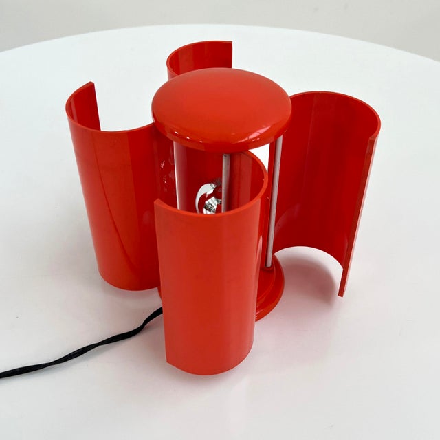 Coral Flower Table Lamp by Studio D.A. for Lamperti, 1970s For Sale - Image 11 of 13
