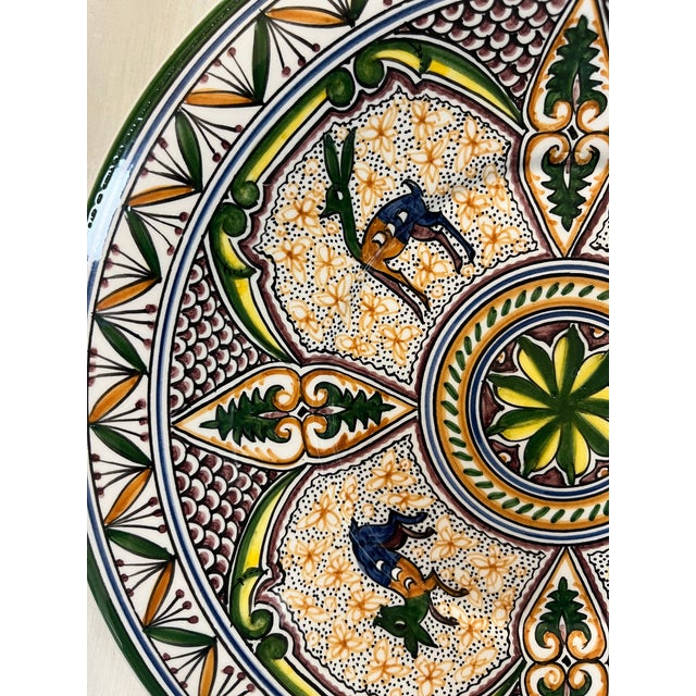 Coimbra Ceramic - Hand Painted Portuguese Plate For Sale - Image 9 of 13