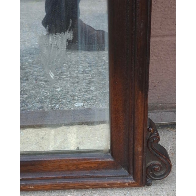1920s 1920s Elite Furniture Co. Neoclassical Mahogany Wall Mirror For Sale - Image 5 of 10